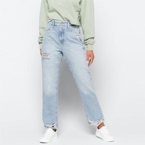 Good American Light Blue Good Boy Straight Leg Jeans